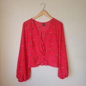 Wild Fable Top Red Size Large
